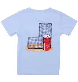 Properly Tied Performance Tee Baseball Bucket, Light Blue