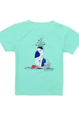 Properly Tied Performance Tee SS Golf Clubs, Soft Green