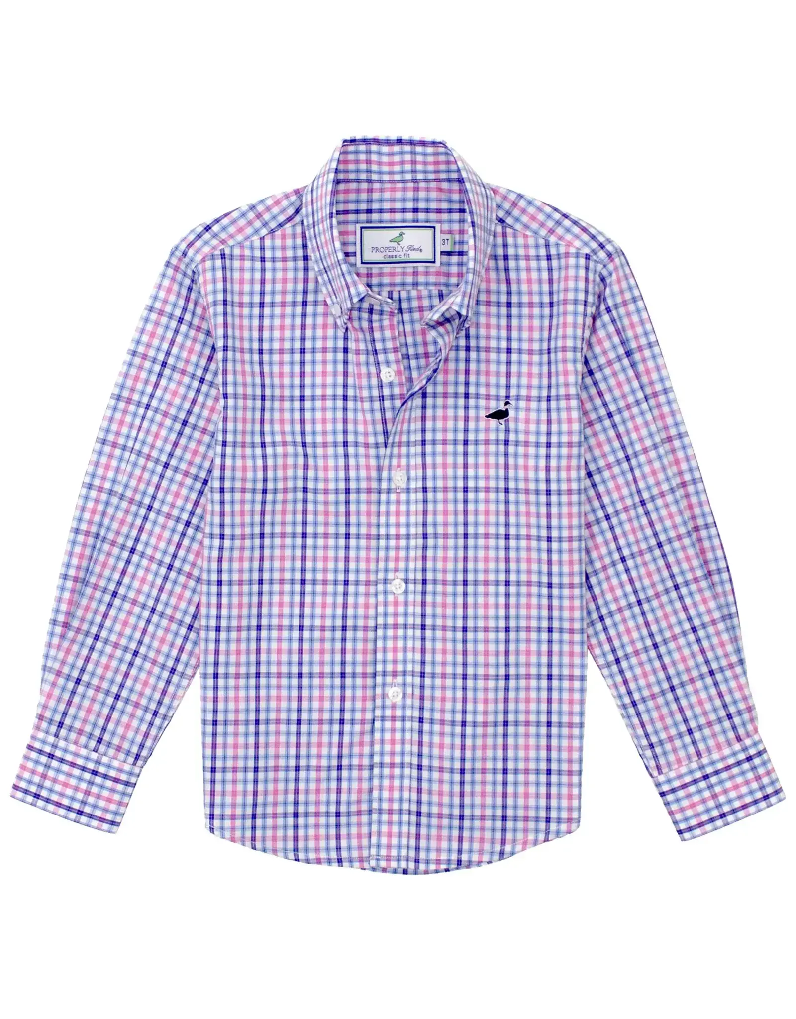 Properly Tied Seasonal Sportshirt, Blueberry