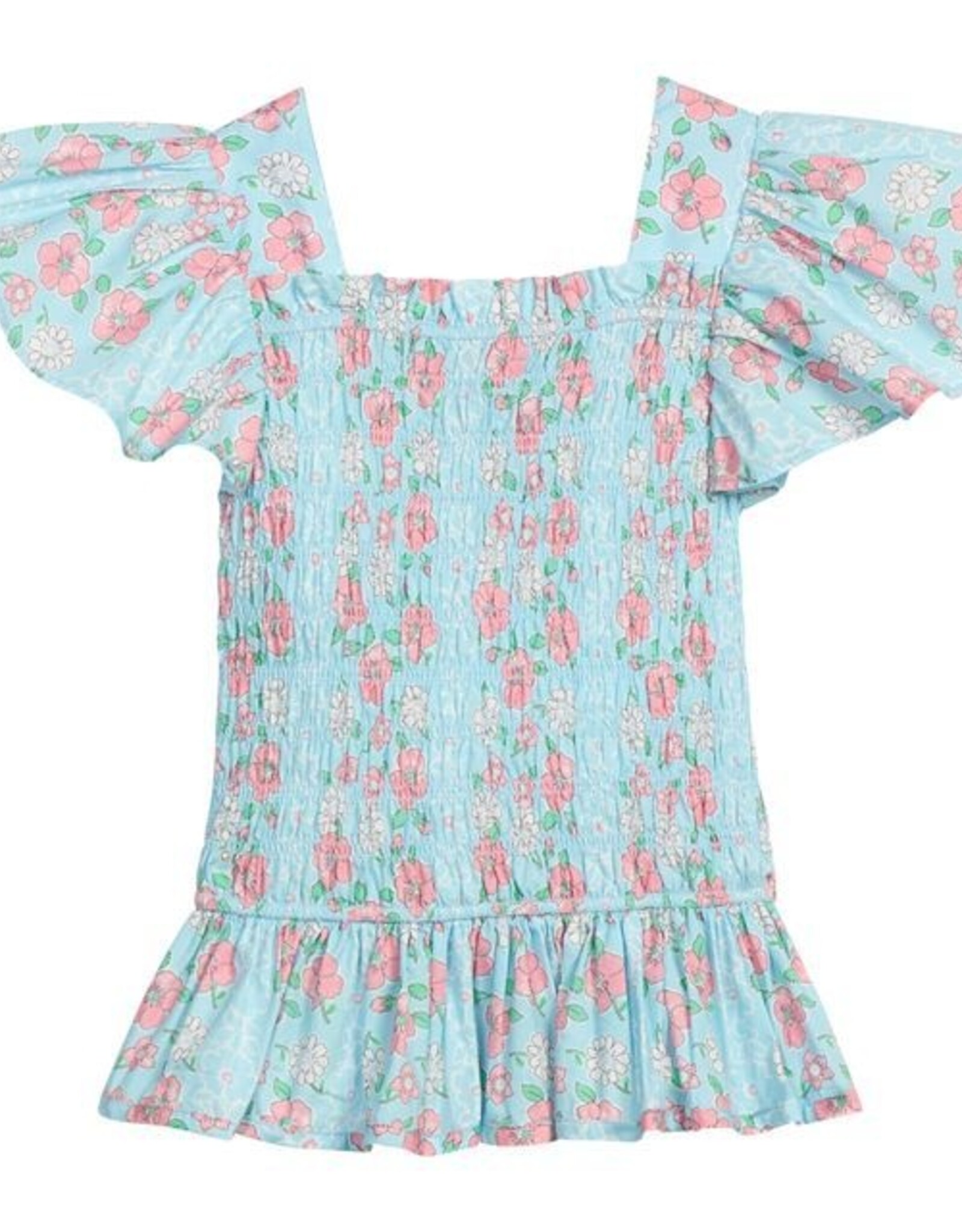 Bisby India Top, Meadow Marguerite Floral