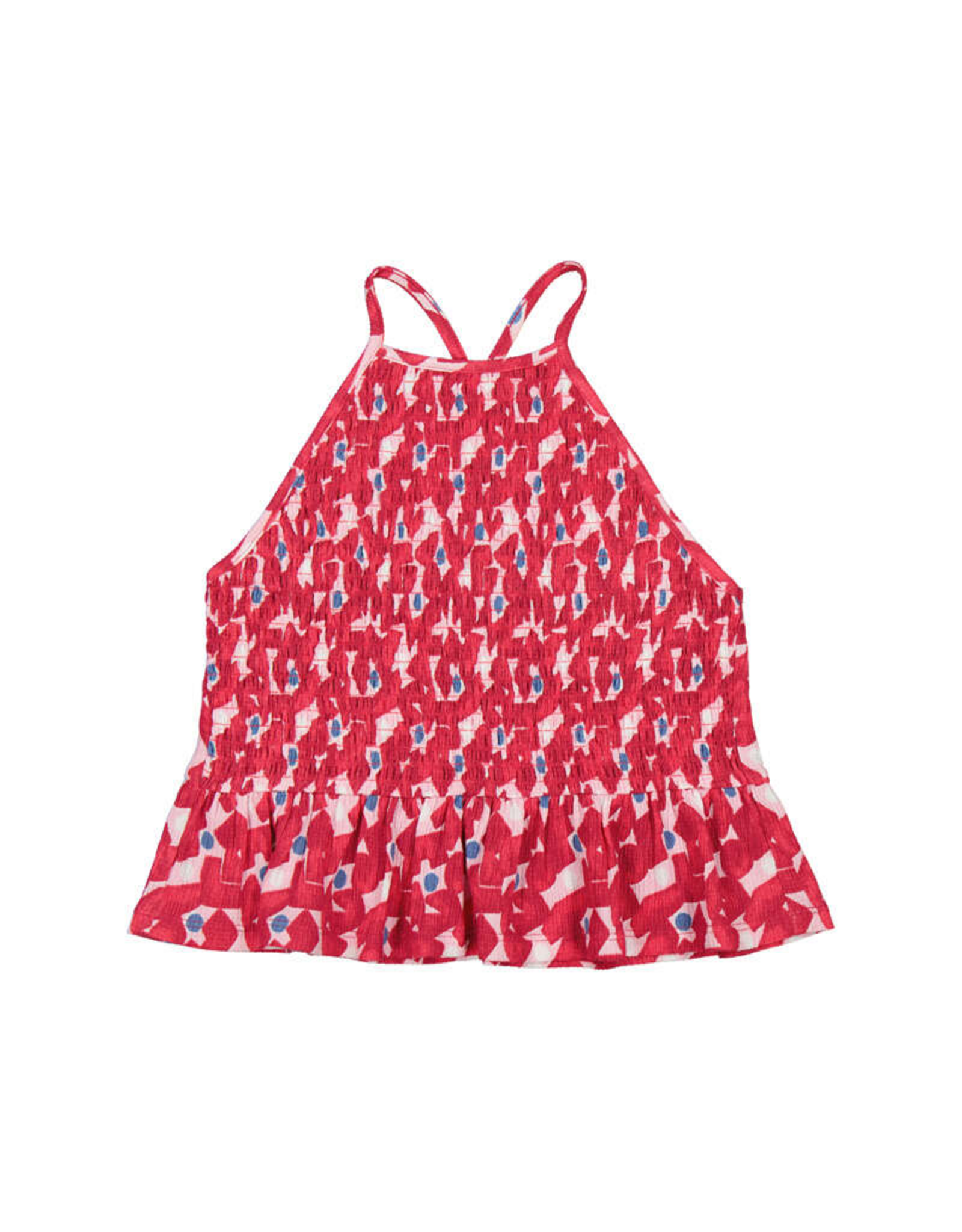 Mayoral Printed Knit Top, Cherry