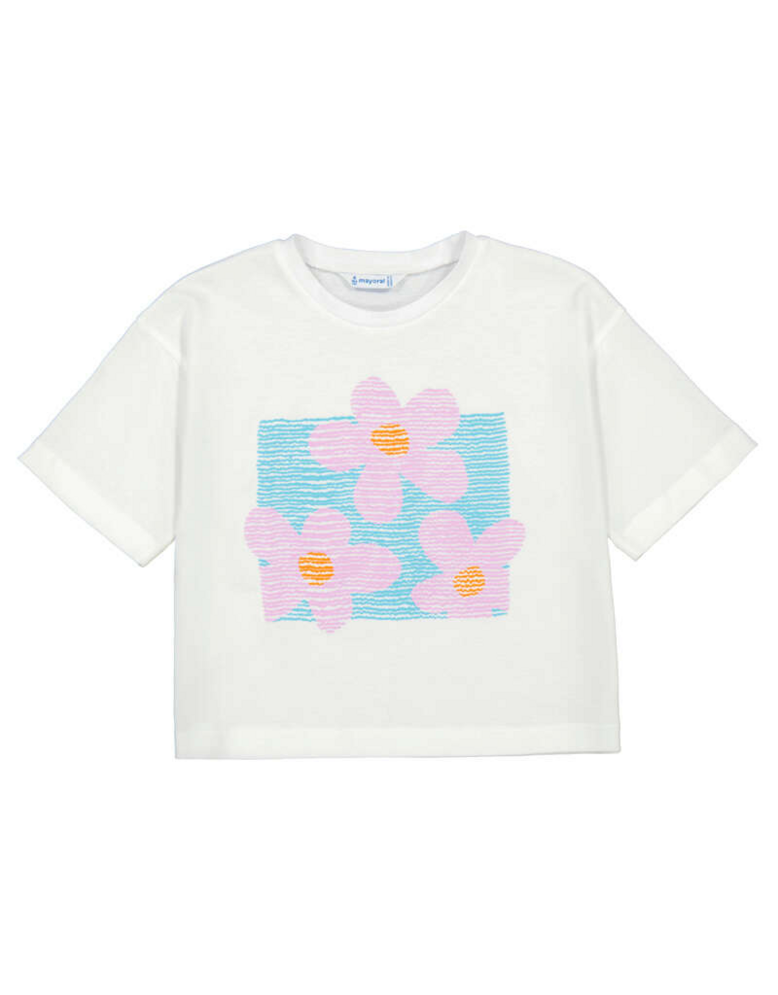 Mayoral White Lila SS Tshirt