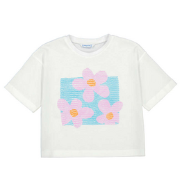 Mayoral White Lila SS Tshirt