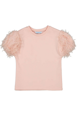 Mayoral Tulle SS Shirt, Blossom
