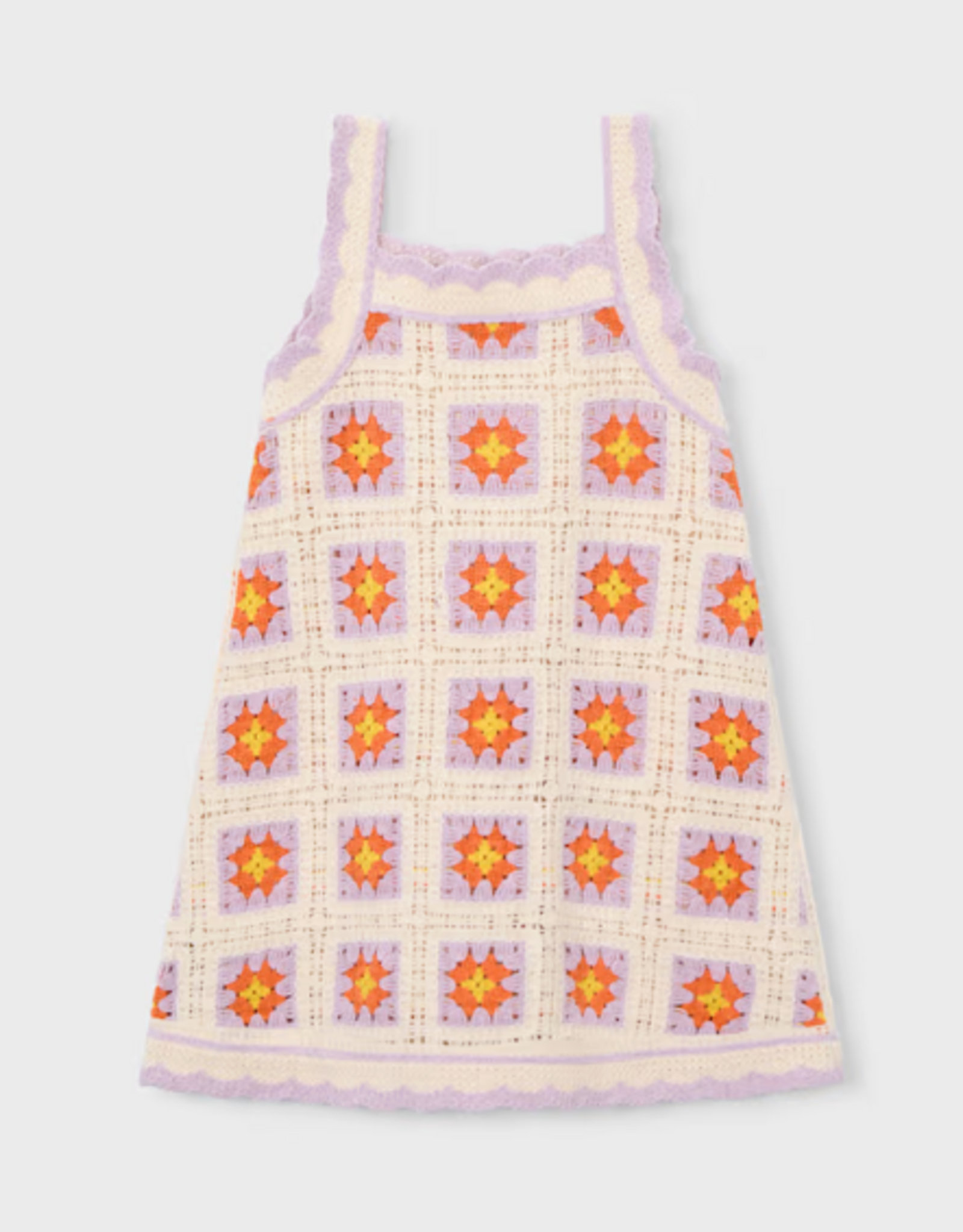 Mayoral Crochet Dress, Bone