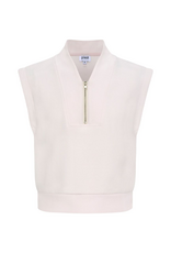 Pleat Hillary Top, Light Pink Cozy