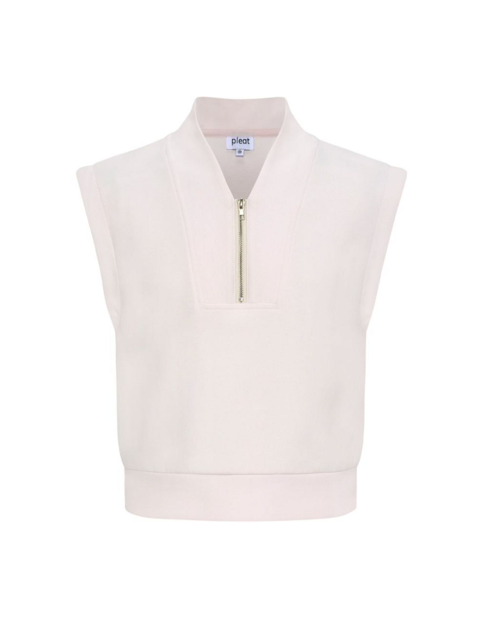 Pleat Hillary Top, Light Pink Cozy