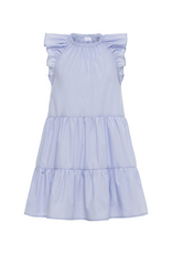 Pleat Layla Dress, Pastel Blue