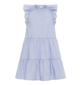 Pleat Layla Dress, Pastel Blue