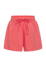 Pleat Remi Shorts Hot Coral