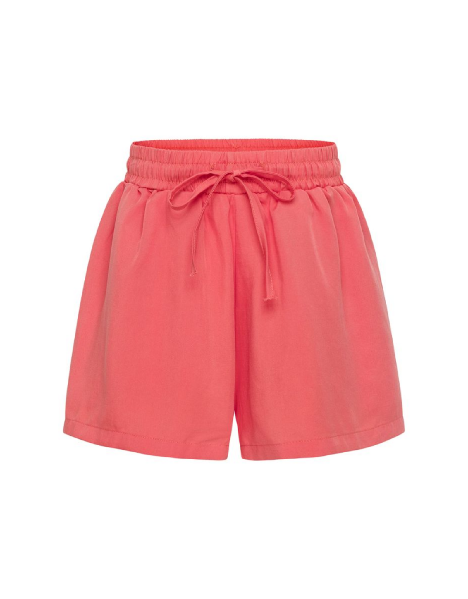 Pleat Remi Shorts Hot Coral