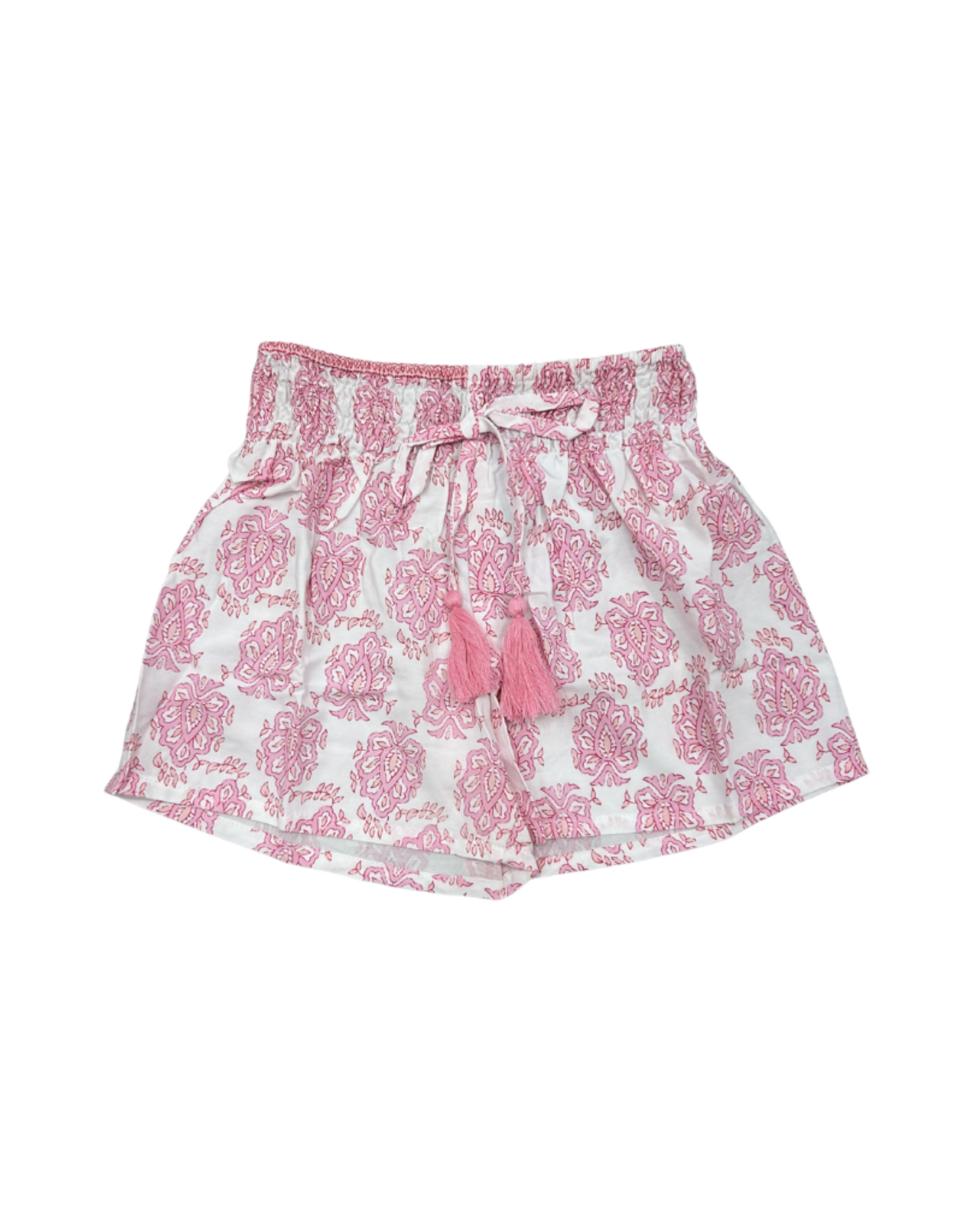 Joyous and Free Pink Print Smock Shorts