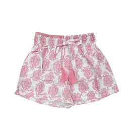 Joyous and Free Pink Print Smock Shorts