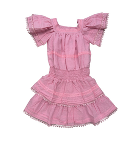 Joyous and Free Jewel Dress, Pink Swiss Dot