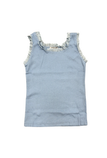 Joyous and Free Serenity Blue Lace Tank