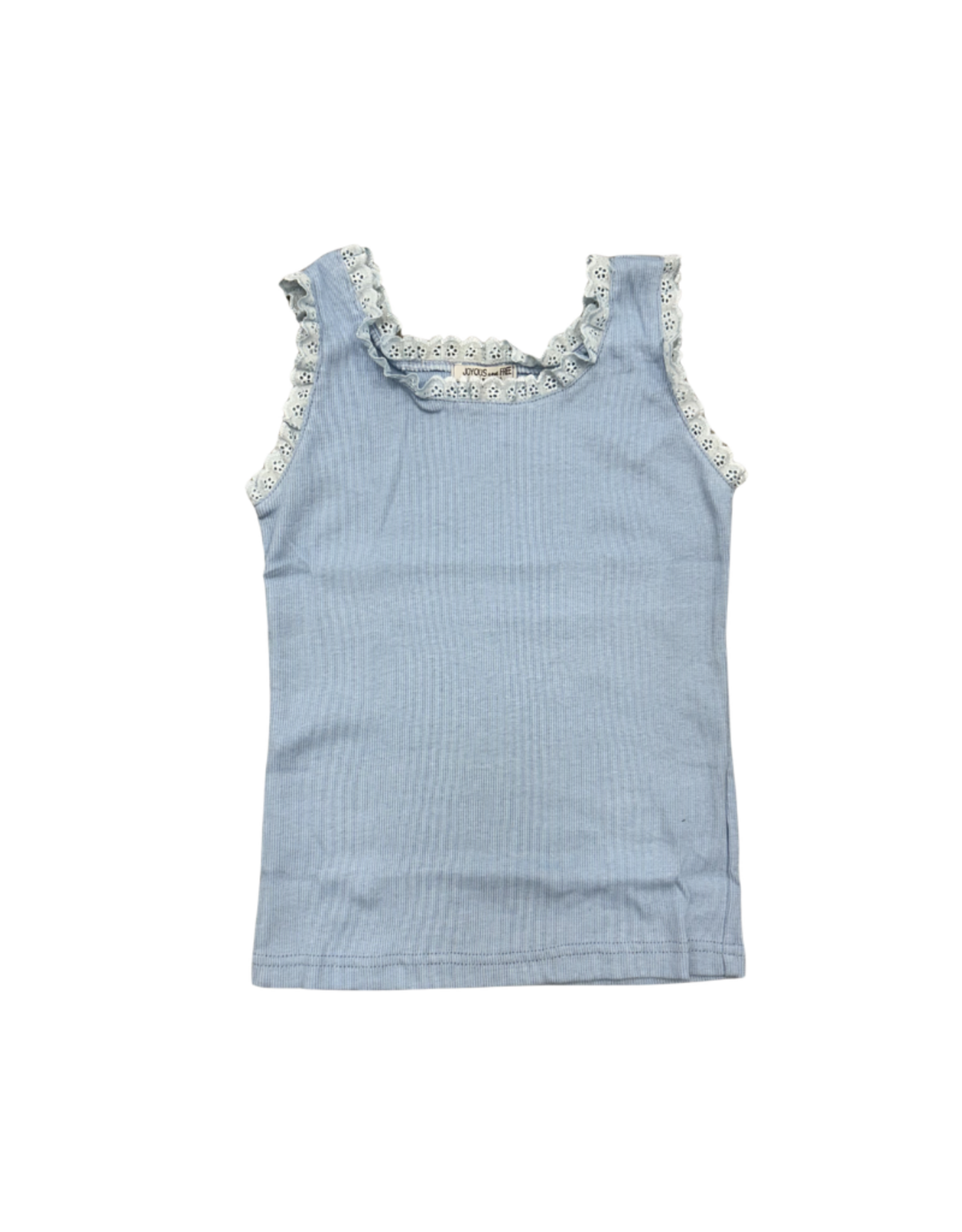 Joyous and Free Serenity Blue Lace Tank