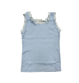 Joyous and Free Serenity Blue Lace Tank