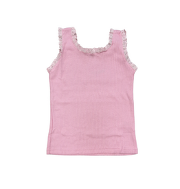Joyous and Free Pink Lace Tank