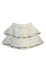 Joyous and Free Del Mar Skort, White Swiss Dot
