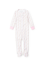 Lila + Hayes Girl's Pink Zipper Easter Pjs