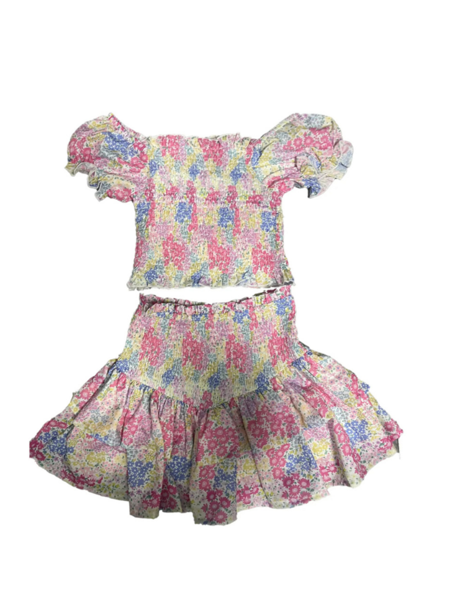 Tweenstyle Blooming Ditsy Tiered Skirt Set
