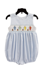 Lulu Bebe LLC Go Fish Smocked Boy Bubble