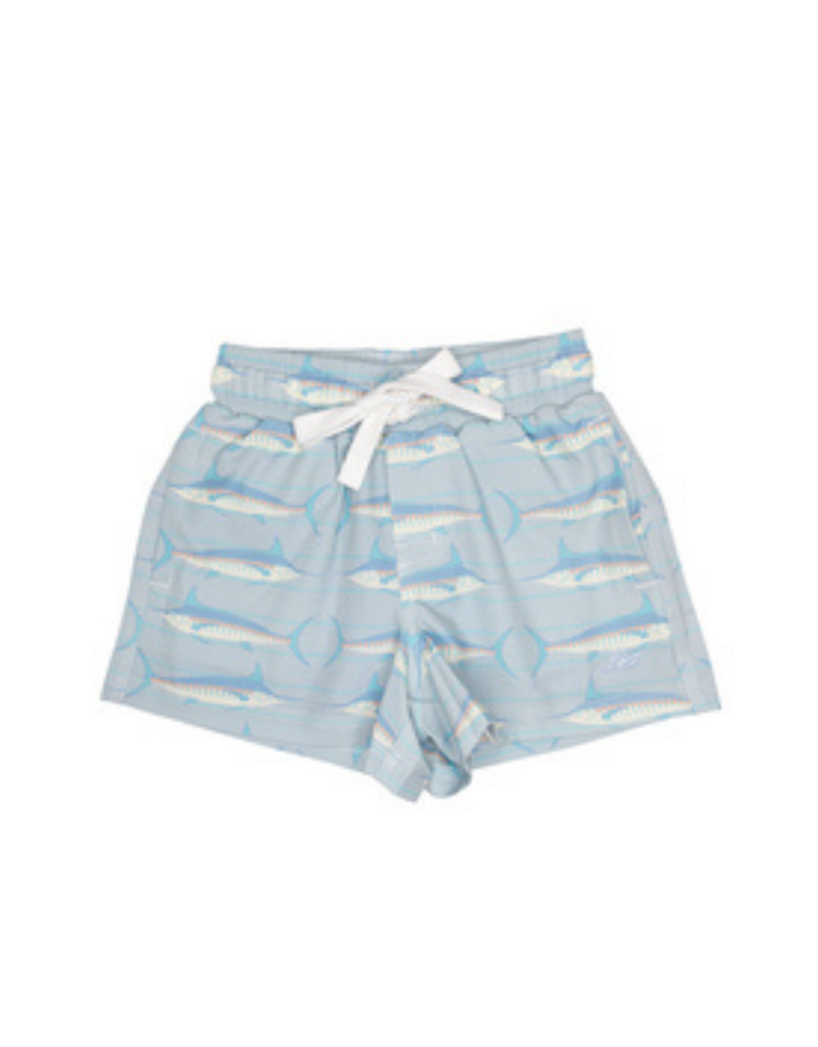 SouthBound Swim Shorts, Coral Swordfish