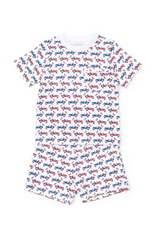 Lila + Hayes Charles Short Set, Patriotic Jeeps