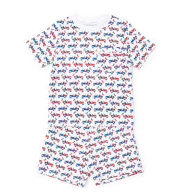 Lila + Hayes Charles Short Set, Patriotic Jeeps