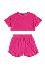 Ava & Yelly Fucshia  2 pc Swim Coverup