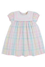 The Beaufort Bonnet Company Stewart's Square Collar Dress, Brunch Plate Plaid