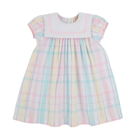 The Beaufort Bonnet Company Stewart's Square Collar Dress, Brunch Plate Plaid