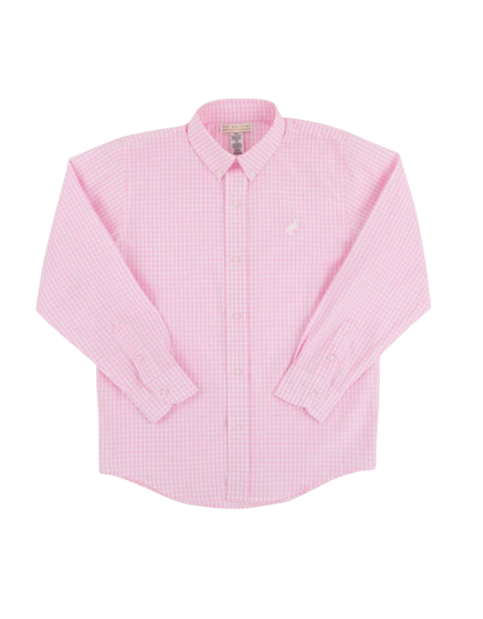 The Beaufort Bonnet Company Deans List Dress Shirt, Pink Greenbrier Gingham