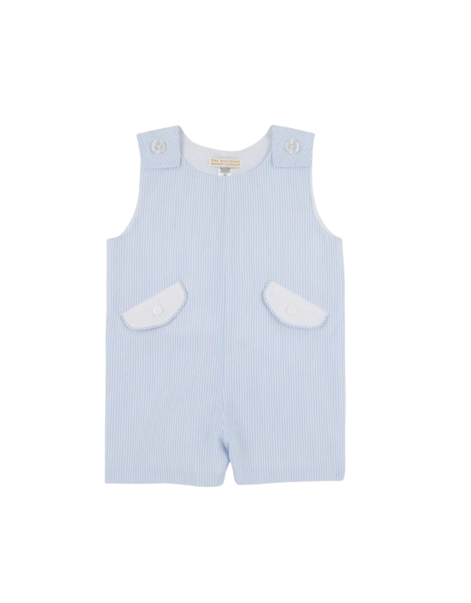 The Beaufort Bonnet Company Prescott Pocket Jon Jon, Breakers Blue Seersucker