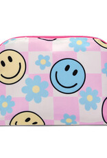 Iscream Happy Check Oval Cosmetic Bag