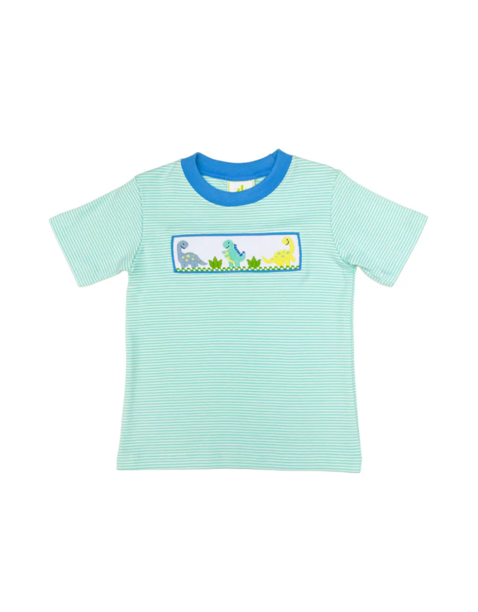 Zuccini Harry's Play Tee Dino Mint Stripe Knit
