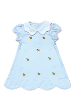 Zuccini Bryar Puppy Dress, Blue Stripe Knit