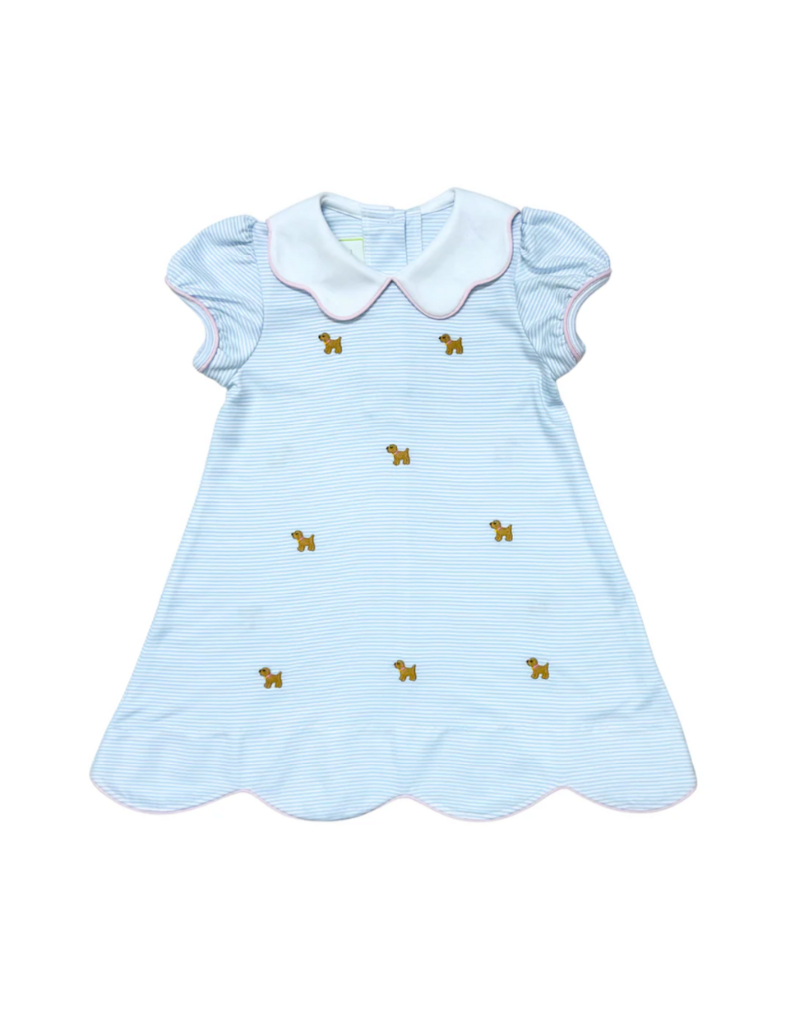 Zuccini Bryar Puppy Dress, Blue Stripe Knit