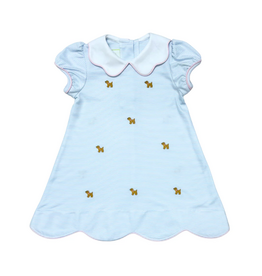 Zuccini Bryar Puppy Dress, Blue Stripe Knit