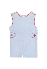 Zuccini Ashton Airplane Shortall, Lt Blue Stripe