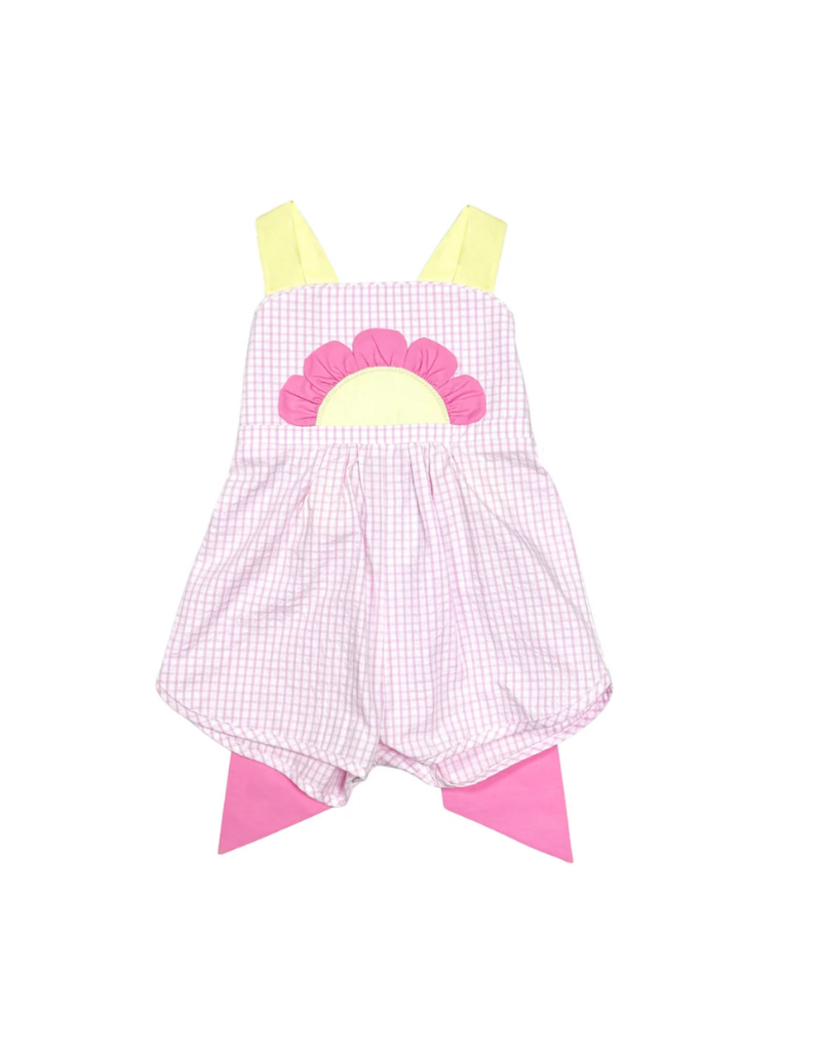 Zuccini Sussie Flower Overalls, Popsicle Windowpane