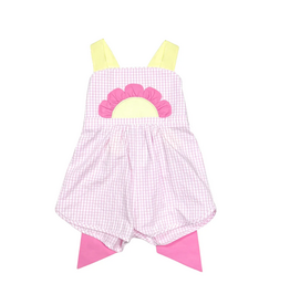 Zuccini Sussie Flower Overalls, Popsicle Windowpane