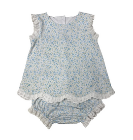 Banana Split May Flowers Bloomer Set w/ Lace