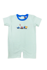 Banana Split Construction Romper