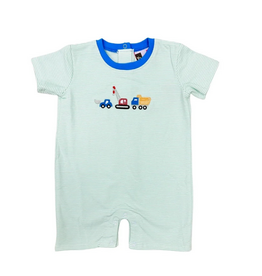 Banana Split Construction Romper