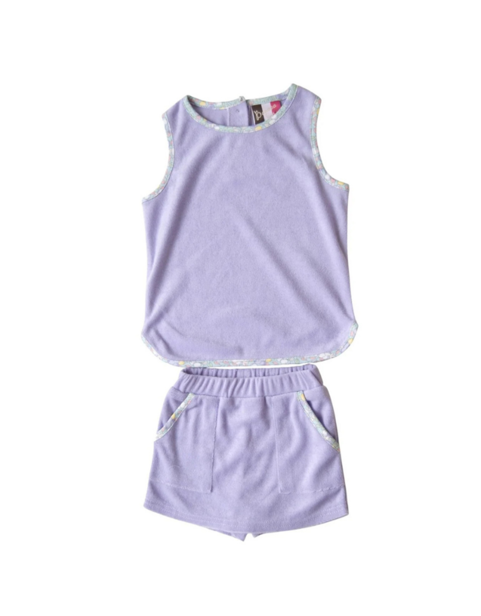 Banana Split Quinn Terry Skort Set- Lavender