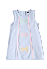 Banana Split Hadley Bow Aline Dress, Lt Blue