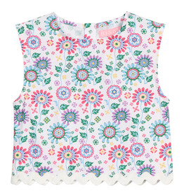 Bisby Ric Rack Shell Top, Bellavista Blooms