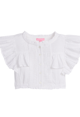 Bisby Annie Top, White Seersucker