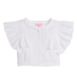 Bisby Annie Top, White Seersucker